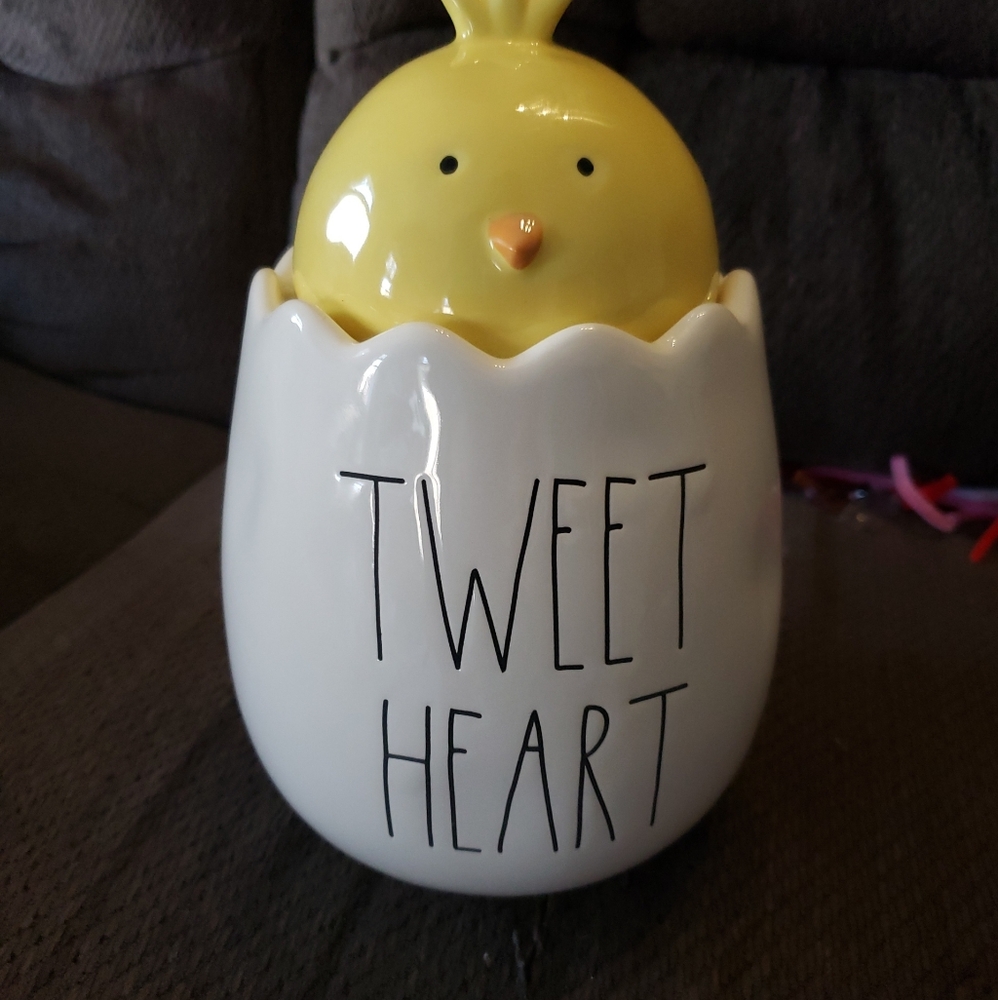 Rae Dunn Tweet Heart canister